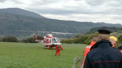 L'elisoccorso VVF sull'Ortobene