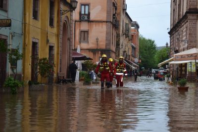 Bosa, il giorno dell'allagamento (foto S.Farina)