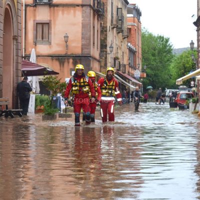 Bosa, il giorno dell'allagamento (foto S.Farina)