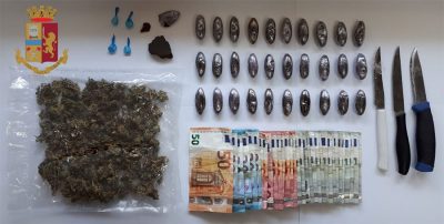 Droga e contanti sequestrati a Cagliari
