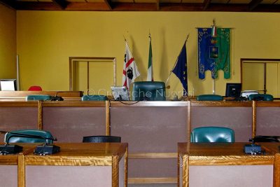 Nuoro, l'aula consiliare vuota (foto S.Novellu)
