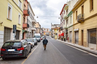 Macomer, il Corso Umberto (foto S.Novellu)