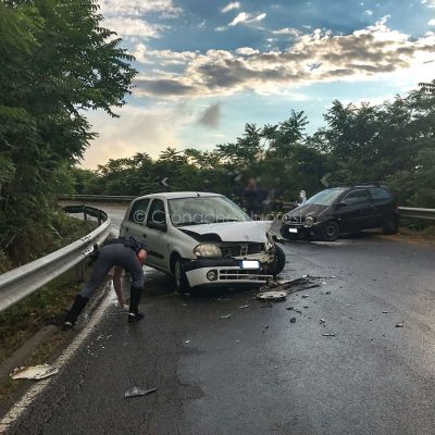La scena dell'incidente alle porte di Nuoro