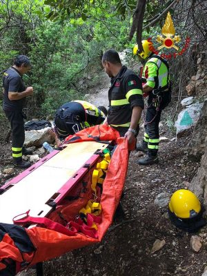Le operazioni di soccorso dell'escursionista