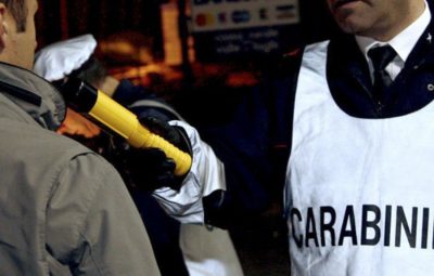 Alcoltest eseguito dai Carabinieri