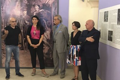 L'inaugurazione della mostra di Guido Costa