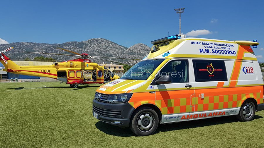 Emergenza crisi respiratoria a Orosei: ancora in campo l’elisoccorso