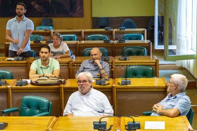 L'Opposizione all'attacco in Consiglio comunale (foto S.Novellu)