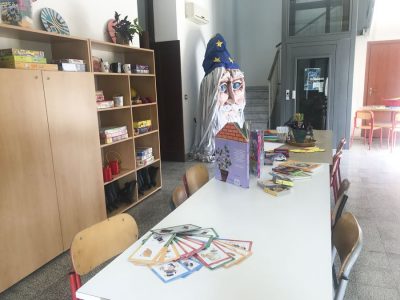 Una delle sale di Villa Melis