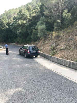 I Carabinieri sul luogo dell'incidente