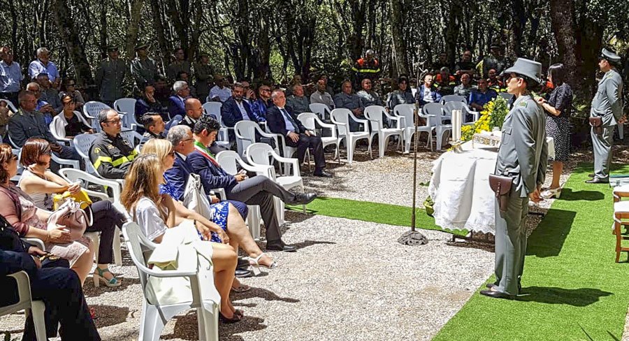 Ortobene: il Corpo Forestale con una cerimonia solenne ha festeggiato il suo Santo Patrono