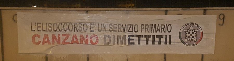 Orosei. L’erba troppo alta ostacola l’atterraggio dell’elisoccorso: interviene Casa Pound