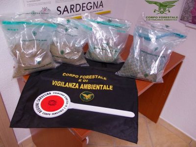 La sabbia oggetto del tentativo di furto a Osala