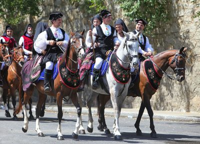 Redentore, sfilata dei cavalieri (foto Angelo Sottocosta)
