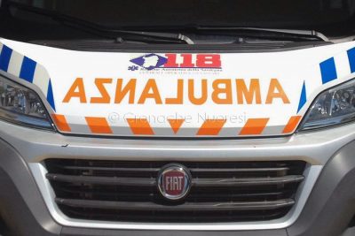 Un'ambulanza del 118
