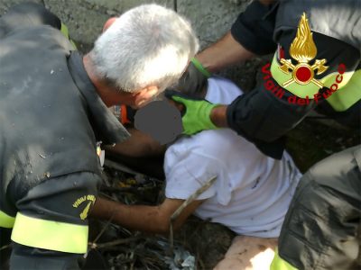 Il paziente dell'ospedale recuperato alla pineta di Ugolio