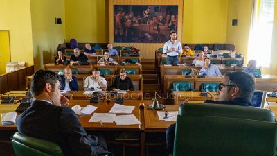 Un momento della seduta consiliare odierna (foto S.Novellu)