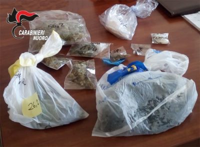 La cocaina rinvenuta dai Carabinieri