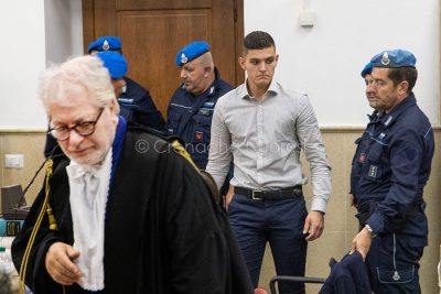 Alberto Cubeddu dopo la deposizione(foto S.Novellu)