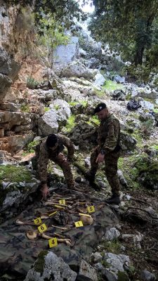 Il rinvenimento dei frammenti ossei nel Supramonte