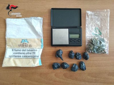 La marijuana sequestrata dai Carabinieri