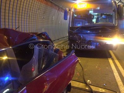 Nuoro, la scena dell'Incidente alla galleria di Prato Sardo