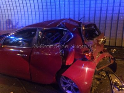 Nuoro, la scena dell'Incidente alla galleria di Prato Sardo