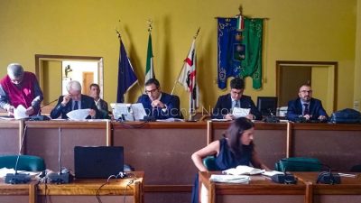 Il sindaco Soddu durante l'illustrazione del bilancio