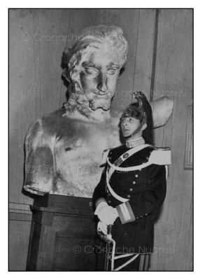 1958. Originale del busto del Redentore (foto C. Folchetti - © Cronache Nuoresi - Tutti i diritti riservati)