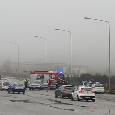 La scena dell'incidente a Prato Sardo