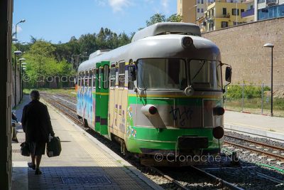 Una Littorina alla Stazione di Nuoro (foto S.Novellu)