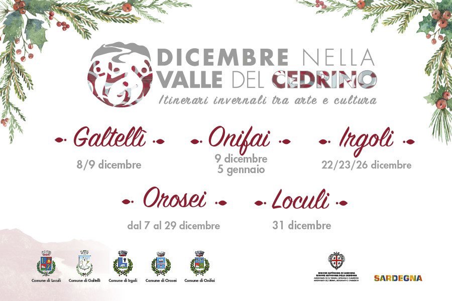 Le atmosfere natalizie nella valle del Cedrino: itinerari invernali tra arte e cultura