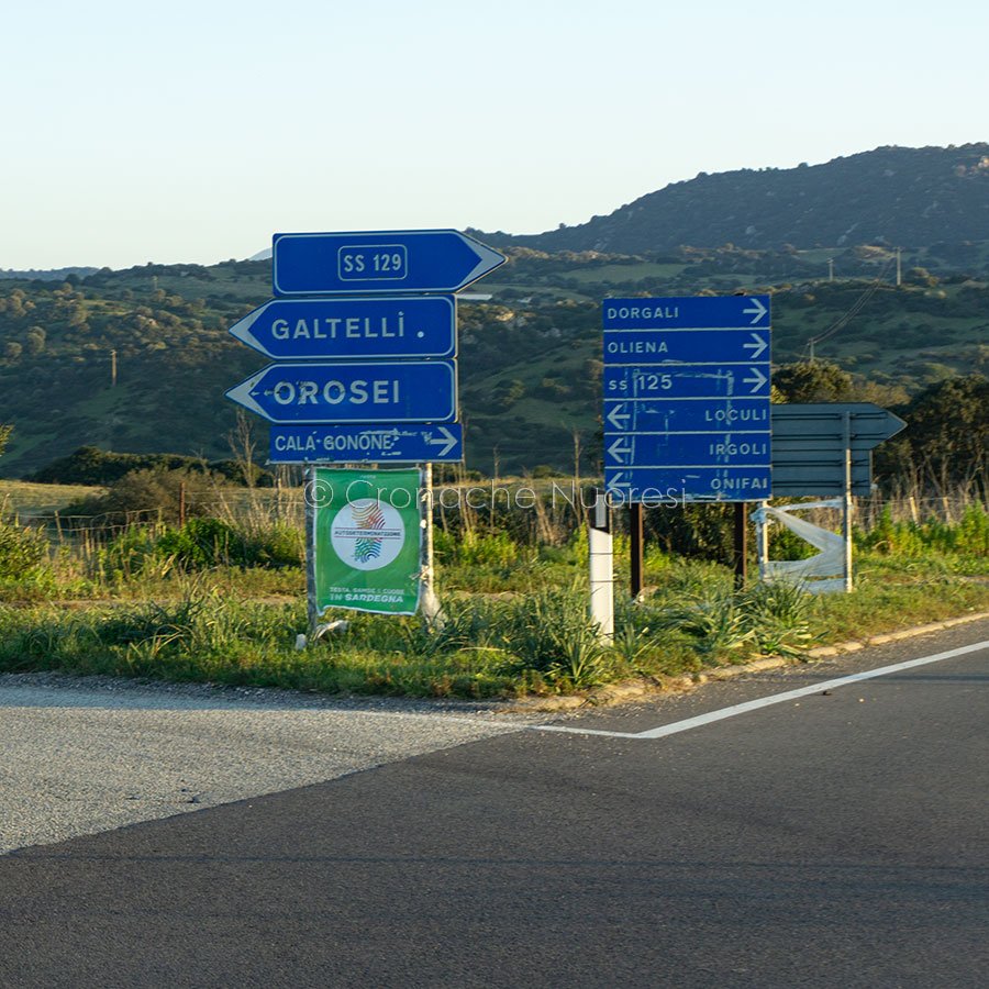 Il bivio per la Provinciale 25 (foto S.Novellu)