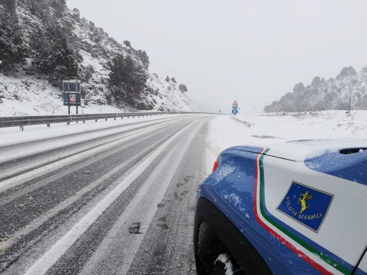 Il passo di Correboi innevato