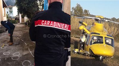 Irgoli, i rilievi del Carabinieri e l'elisoccorso