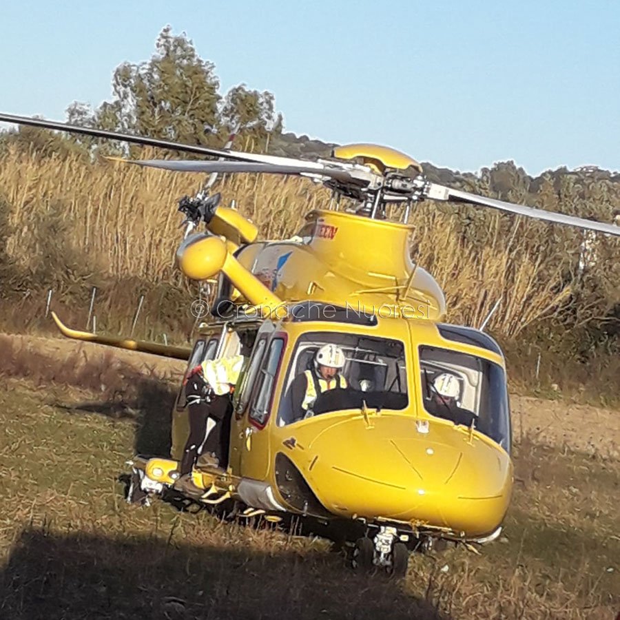 Irgoli. L'intervento dell'Elisoccorso