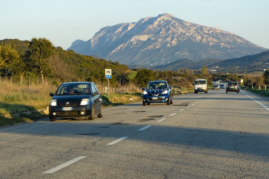 Traffico sulla Provinciale 25 (foto S.Novellu)