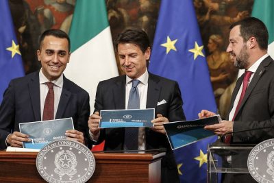 Di Maio, Salvini e Conte