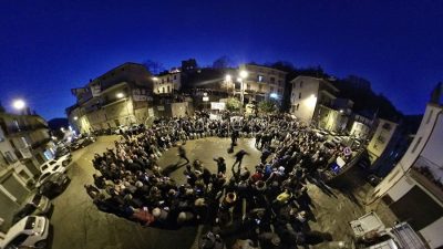 Desulo. La protesta dei pastori (foto A.Zilaghe)