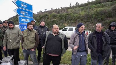 Lula. La protesta di pastori (foto S.Novellu)