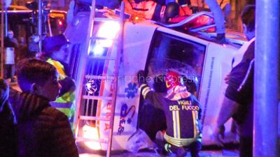 Nuoro, incidente in via Toscana (foto Piccirillo)