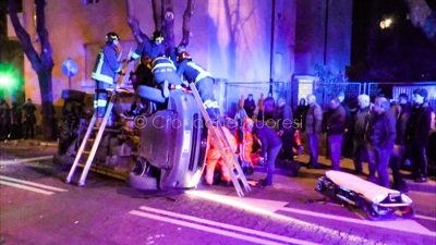 Nuoro, incidente in via Toscana (foto Piccirillo)
