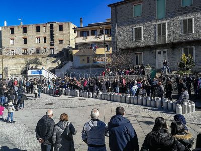 Guerra del latte, la protesta dei pastori di Sarule (foto Cinzia Angius)