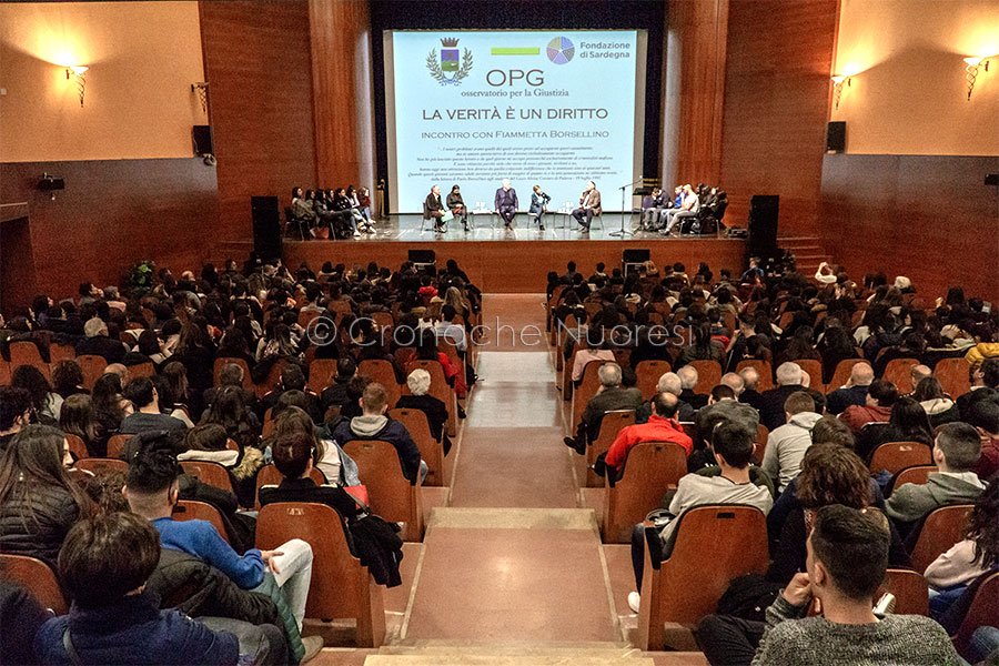 Fiammetta Borsellino al teatro Eliseo (foto S.Novellu)