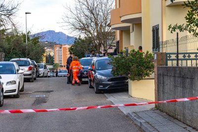 Nuoro, la via in cui è avvenuto l'omicidio di Romina Meloni (foto S.Novellu)