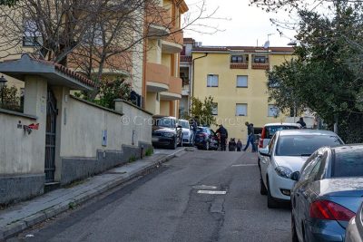 Nuoro, la via in cui è avvenuto l'omicidio di Romina Meloni (foto S.Novellu)