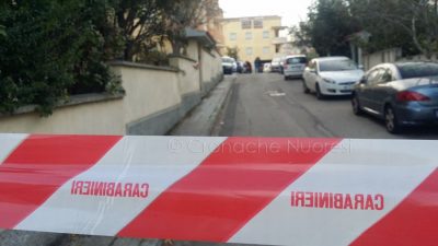 Nuoro, la scena dell'omicidio (foto S.Novellu)