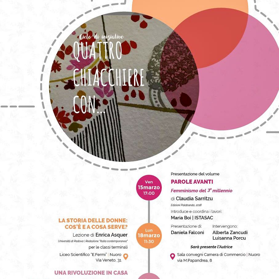 Nuoro. La giornalista Claudia Sarritzu presenta il suo libro “Parole Avanti”