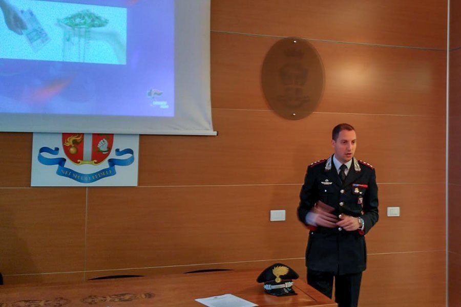 La conferenza stampa dei Carabinieri