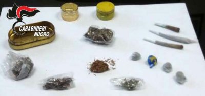 La droga sequestrata a San Teodoro